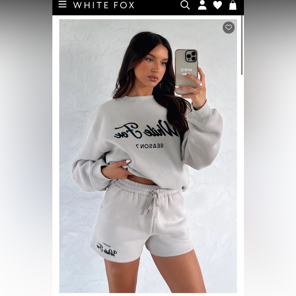 Brand new with tags White Fox boutique oversized sweatshirt